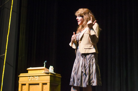 Political writer and activist Naomi Wolf gave the 2013 Maverick Lecture in Trinity's Stieren Theater on November 19. In her presentation, titled 